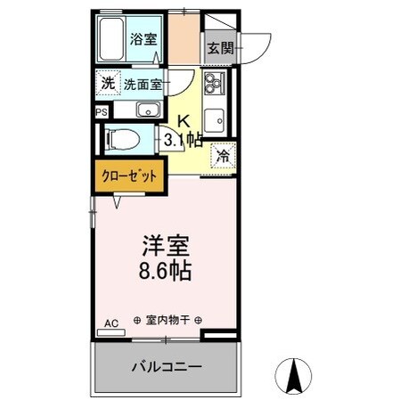 プレジール高田の物件間取画像